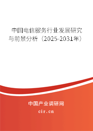 中國電信服務行業(yè)發(fā)展研究與前景分析（2025-2031年）