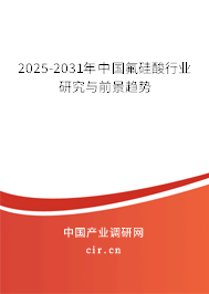 2025-2031年中國氟硅酸行業(yè)研究與前景趨勢(shì)