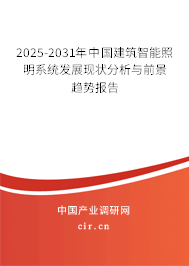 2025-2031年中國建筑智能照明系統(tǒng)發(fā)展現(xiàn)狀分析與前景趨勢報(bào)告