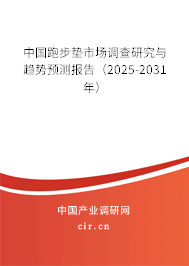 中國(guó)跑步墊市場(chǎng)調(diào)查研究與趨勢(shì)預(yù)測(cè)報(bào)告（2025-2031年）