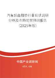 汽車后備箱墊行業(yè)現(xiàn)狀調(diào)研分析及市場前景預(yù)測報告（2025年版）