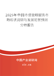 2025年中國市值管理服務(wù)市場現(xiàn)狀調(diào)研與發(fā)展前景預(yù)測分析報告