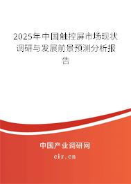2025年中國觸控屏市場現(xiàn)狀調(diào)研與發(fā)展前景預(yù)測分析報(bào)告