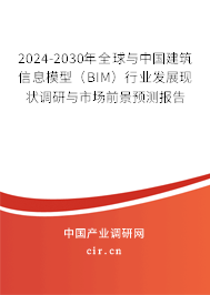 2024-2030年全球與中國建筑信息模型（BIM）行業(yè)發(fā)展現(xiàn)狀調(diào)研與市場前景預(yù)測報(bào)告