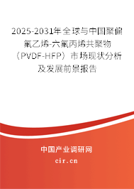 2025-2031年全球與中國聚偏氟乙烯-六氟丙烯共聚物（PVDF-HFP）市場現(xiàn)狀分析及發(fā)展前景報(bào)告