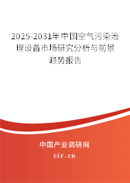 2025-2031年中國(guó)空氣污染治理設(shè)備市場(chǎng)研究分析與前景趨勢(shì)報(bào)告