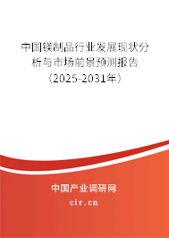 中國鎂制品行業(yè)發(fā)展現(xiàn)狀分析與市場前景預(yù)測報告（2025-2031年）
