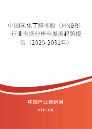 中國氫化丁腈橡膠（HNBR）行業(yè)市場(chǎng)分析與發(fā)展趨勢(shì)報(bào)告（2025-2031年）
