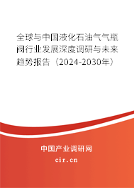 全球與中國液化石油氣氣瓶閥行業(yè)發(fā)展深度調研與未來趨勢報告（2024-2030年）