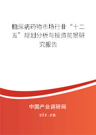糖尿病藥物市場(chǎng)行業(yè)“十二五”規(guī)劃分析與投資前景研究報(bào)告