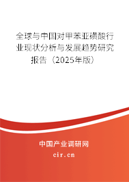 全球與中國對甲苯亞磺酸行業(yè)現(xiàn)狀分析與發(fā)展趨勢研究報告（2025年版）