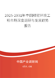 2025-2031年中國精密環(huán)境工程市場(chǎng)深度調(diào)研與發(fā)展趨勢(shì)報(bào)告