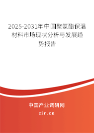 2025-2031年中國聚氨酯保溫材料市場現(xiàn)狀分析與發(fā)展趨勢報(bào)告