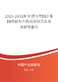 2025-2031年全球與中國企業(yè)網(wǎng)絡(luò)服務(wù)市場調(diào)查研究及發(fā)展趨勢報(bào)告