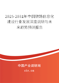 2025-2031年中國鐵路信息化建設(shè)行業(yè)發(fā)展深度調(diào)研與未來趨勢預(yù)測報告