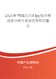 2025年中國壓力式lpg船市場調(diào)查分析與發(fā)展前景研究報(bào)告