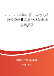 2025-2031年中國(guó)一次性心血管導(dǎo)管行業(yè)發(fā)展分析與市場(chǎng)前景報(bào)告