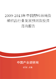 2009-2013年中國塑料絲繩及編織品行業(yè)發(fā)展預(yù)測及投資咨詢報(bào)告 2009-2013年中國塑料絲繩及編織品行業(yè)發(fā)展預(yù)測及投資咨詢報(bào)告