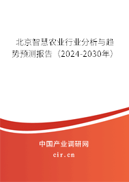 北京智慧農(nóng)業(yè)行業(yè)分析與趨勢(shì)預(yù)測(cè)報(bào)告（2024-2030年）