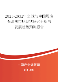 2025-2031年全球與中國(guó)煅燒石油焦市場(chǎng)現(xiàn)狀研究分析與發(fā)展趨勢(shì)預(yù)測(cè)報(bào)告