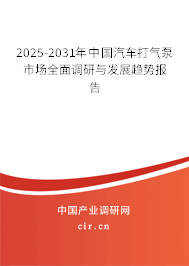 2025-2031年中國(guó)汽車打氣泵市場(chǎng)全面調(diào)研與發(fā)展趨勢(shì)報(bào)告