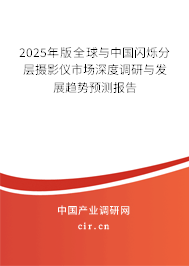 2025年版全球與中國閃爍分層攝影儀市場深度調研與發(fā)展趨勢預測報告 2025年版全球與中國閃爍分層攝影儀市場深度調研與發(fā)展趨勢預測報告