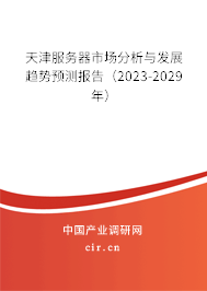 天津服務器市場分析與發(fā)展趨勢預測報告（2023-2029年）