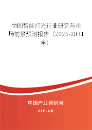 中國智能燈光行業(yè)研究與市場前景預測報告(2025-2031年) 中國智能燈光行業(yè)研究與市場前景預測報告(2025-2031年)