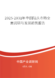 2025-2031年中國鉆頭市場全面調(diào)研與發(fā)展趨勢報告