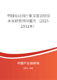 中國電動機行業(yè)深度調(diào)研及未來趨勢預(yù)測報告（2025-2031年）