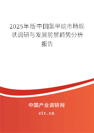 2025年版中國氯甲烷市場現(xiàn)狀調(diào)研與發(fā)展前景趨勢分析報告