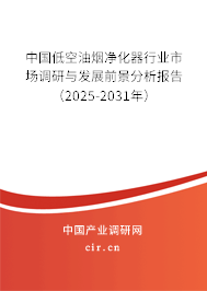中國低空油煙凈化器行業(yè)市場調研與發(fā)展前景分析報告（2025-2031年）