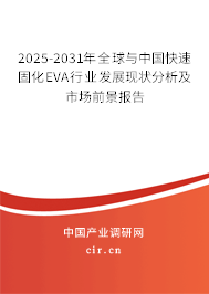 2025-2031年全球與中國(guó)快速固化EVA行業(yè)發(fā)展現(xiàn)狀分析及市場(chǎng)前景報(bào)告