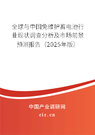 全球與中國(guó)免維護(hù)蓄電池行業(yè)現(xiàn)狀調(diào)查分析及市場(chǎng)前景預(yù)測(cè)報(bào)告（2025年版）