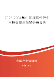 2025-2031年中國模鍛件行業(yè)市場調(diào)研與前景分析報(bào)告