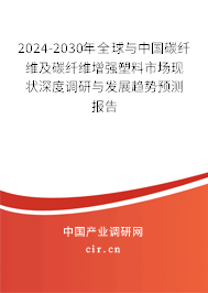2024-2030年全球與中國碳纖維及碳纖維增強塑料市場現(xiàn)狀深度調(diào)研與發(fā)展趨勢預(yù)測報告 2024-2030年全球與中國碳纖維及碳纖維增強塑料市場現(xiàn)狀深度調(diào)研與發(fā)展趨勢預(yù)測報告