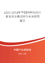2025-2031年中國特種電纜行業(yè)發(fā)展全面調(diào)研與未來趨勢報告