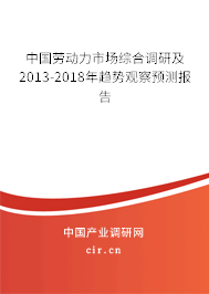 中國勞動(dòng)力市場(chǎng)綜合調(diào)研及2013-2018年趨勢(shì)觀察預(yù)測(cè)報(bào)告