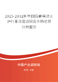 2025-2031年中國(guó)鋁卷帶退火爐行業(yè)深度調(diào)研及市場(chǎng)前景分析報(bào)告