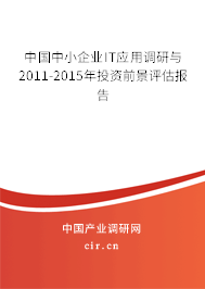 中國中小企業(yè)IT應用調研與2011-2015年投資前景評估報告 中國中小企業(yè)IT應用調研與2011-2015年投資前景評估報告