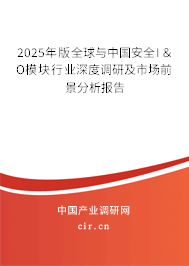 2025年版全球與中國安全I＆O模塊行業(yè)深度調研及市場前景分析報告