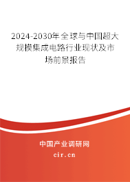 2024-2030年全球與中國超大規(guī)模集成電路行業(yè)現(xiàn)狀及市場前景報告