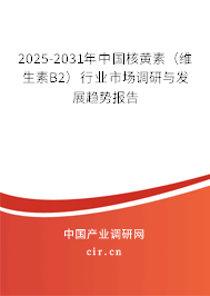 2025-2031年中國(guó)核黃素（維生素B2）行業(yè)市場(chǎng)調(diào)研與發(fā)展趨勢(shì)報(bào)告