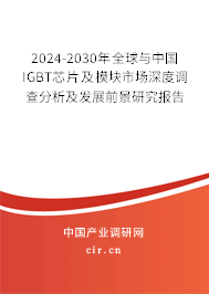2024-2030年全球與中國IGBT芯片及模塊市場深度調(diào)查分析及發(fā)展前景研究報(bào)告 2024-2030年全球與中國IGBT芯片及模塊市場深度調(diào)查分析及發(fā)展前景研究報(bào)告