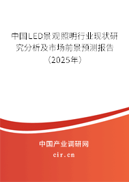 中國LED景觀照明行業(yè)現(xiàn)狀研究分析及市場前景預(yù)測報告（2025年）