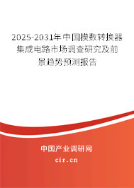 2025-2031年中國模數(shù)轉(zhuǎn)換器集成電路市場調(diào)查研究及前景趨勢預(yù)測報告