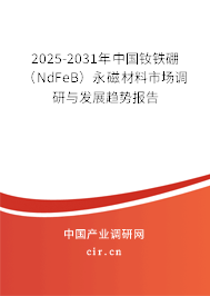 2025-2031年中國(guó)釹鐵硼（NdFeB）永磁材料市場(chǎng)調(diào)研與發(fā)展趨勢(shì)報(bào)告