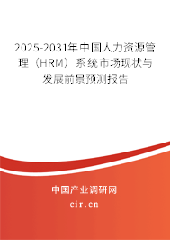 2025-2031年中國(guó)人力資源管理（HRM）系統(tǒng)市場(chǎng)現(xiàn)狀與發(fā)展前景預(yù)測(cè)報(bào)告