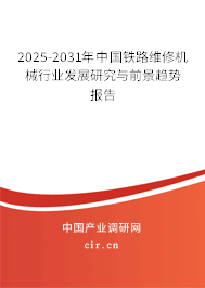 2025-2031年中國鐵路維修機械行業(yè)發(fā)展研究與前景趨勢報告