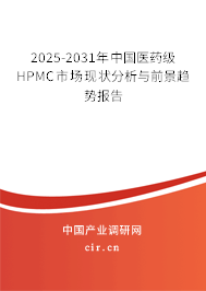 2024-2030年中國醫(yī)藥級HPMC市場現(xiàn)狀分析與前景趨勢報告